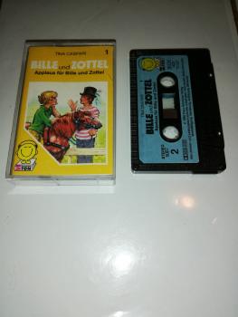 Bille und Zottel Folge 1 Applaus für Bille und Zottel 5-fach Schwarz geschraubt Schwarz mit Blauen Aufkleber 5007 Schneiderton