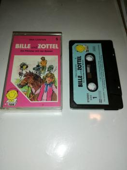 Bille und Zottel Folge 5 Ein Filmstar mit vier Beinen 5-fach Schwarz geschraubt Schwarz mit Blauen Aufkleber 5060 Schneiderton