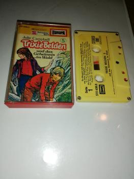 Trixie Belden Folge 5 und das Geheimnis im Wald 5-fach Silber geschraubt Gelb mit Gelben Aufkleber 515658.0