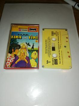 Tina und Tini Folge 4 und das Geheimnis des schwarzen Hundes 5-fach Silber geschraubt Gelb mit Gelben Aufkleber 515647.5