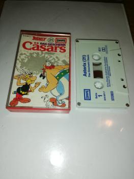 Asterix Folge 21 Das Geschenk Cäsars 4-fach Silber geschraubt Weiß mit Blauen Druck 515887.7