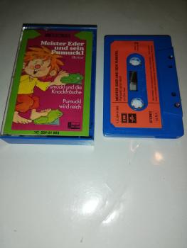 Pumuckl und die Knackfrösche/wird reich Blau mit Roten Aufkleber 1C04831663 Columbia EMI Electrola