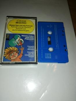 Pumuckl und der Nikolaus/und die Christbaumkugeln Blau mit Weißen Druck 1C228-28638 Columbia EMI Electrola