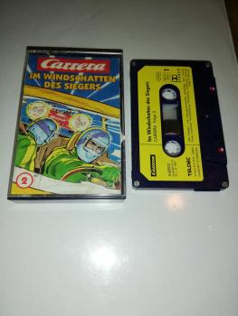 Carrera Folge 2 im Windschatten des Siegers 4-fach Silber geschraubt Blau mit Gelben Aufkleber 4.60002