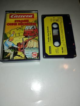 Carrera Folge 10 Straße ohne Rückkehr 4-fach Silber geschraubt Blau mit Gelben Aufkleber 4.60010 Teldec