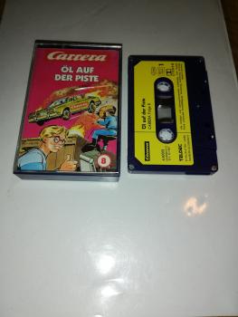 Carrera Folge 8 Öl auf der Piste 4-fach Silber geschraubt Blau mit Gelben Aufkleber 4.60008 Teldec