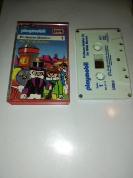 Playmobil Professor Mobilux Folge 1 Der Wilde Westen 5-fach Silber geschraubt Weiß mit Blauen Druck 515571.1 Europa