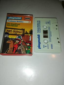 Playmobil Professor Mobilux Folge 2 Der Angriff auf Fort Randall Weiß mit Blauen Druck 515572.0 Europa