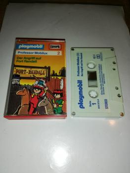 Playmobil Professor Mobilux Folge 2 Der Angriff auf Fort Randall 4-fach Silber geschraubt Weiß mit Blauen Druck 515572.0