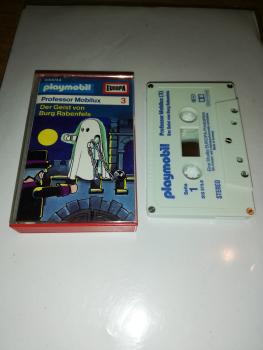 Playmobil Professor Mobilux Folge 3 Der Geist von Burg Rabenfels 5-fach Silber geschraubt Weiß mit Blauen Druck 515573.8 Europa