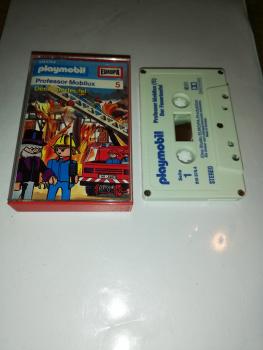 Playmobil Professor Mobilux Folge 5 Der Feuerteufel 5-fach Silber geschraubt Weiß mit Blauen Druck 515575.4