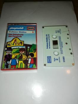 Playmobil Professor Mobilux Folge 6 Das Geheimnis des Ponyhofs 5-fach Silber geschraubt Weiß mit Blauen Druck 515576.2