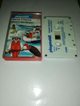 Playmobil Patrick F.Patrick Folge 1 Alarm in den Bergen 5-fach Silber geschraubt Weiß mit Blauen Druck 515577.0 Europa