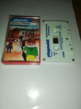Playmobil Patrick F.Patrick Folge 9 Die Geisterstadt 5-fach Silber geschraubt Weiß mit Blauen Druck 515579.7 Europa