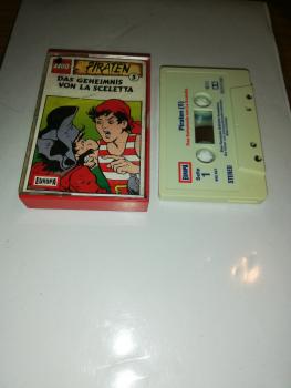 Lego Piraten Folge 5 Das Geheimnis von La Sceletta Weiß mit Blau Roten Druck 495847-215