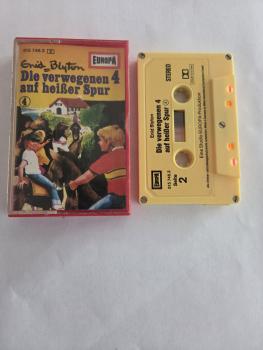 Enid Blyton Die Verwegenen Vier Folge 4 auf heißer Spur 5-fach Silber geschraubt Gelb mit Gelben Aufkleber 515746.3 Europa