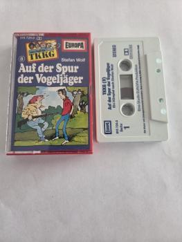TKKG Folge 8 Auf der Spur der Vogeljäger Weiß Blau 515725.0 Europa(Großes Fenster)