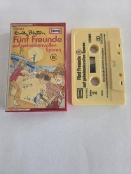 Fünf Freunde Folge 18 auf geheimnisvollen Spuren Gelb 515755.2 (Blau Oranges Cover) Euro(Kleines Fenster)