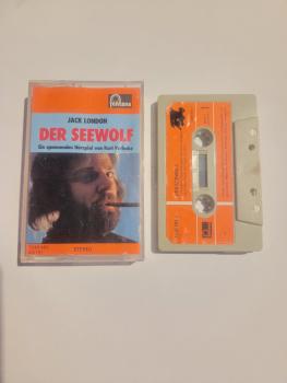 Der Seewolf Grau mit Orangen Aufkleber 7240483 Fontana(Kassette beschrieben, Innencover beschrieben und beklebt)