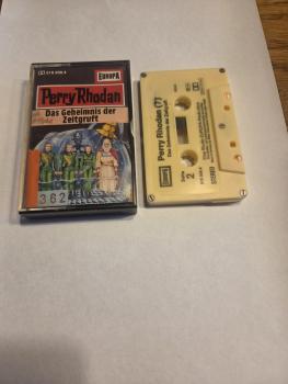 Perry Rhodan Folge 7 Das Geheimnis der Zeitgruft 5-fach Silber geschraubt Gelb 516306.4 Europa(Innencover gestempelt, Außencover beklebt)Bibliothekskassette