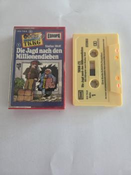 TKKG Folge 1 Die Jagd nach den Millionendieben Gelb 515718.8 Europa(Kleines Fenster) Namen im Logo ausgeschrieben