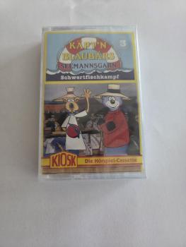 Käpt`n Blaubär Folge 3 Schwertfischkampf Weiß mit Blauen Druck Kiosk Der Grüne Punkt Originalverpackt