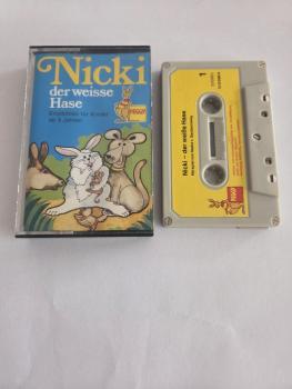 Nicki der weisse Hase 5-fach Silber geschraubt Grau mit Gelben Aufkleber 1031299-8 Peggy