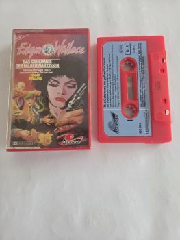 Edgar Wallace Folge 9 Das Geheimnis der gelben Narzissen Rot mit Blauen Aufkleber 495084-211 Maritim(Innencover mit Stempel versehen)