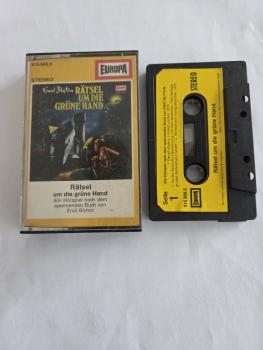Enid Blyton Folge 1 Rätsel um die grüne Hand Schwarz mit Gelben mit Aufkleber 515566.5 Europa (Innencover minimal beschrieben)