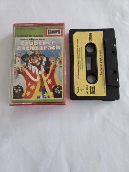 Zauberer Zackzarack Schwarz mit Beigen Aufkleber 515406.5 Europa(Label der MC Seite 1 beschrieben)