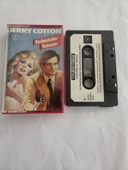 Jerry Cotton Folge 2 Todesfalle Taiwan Schwarz mit Weißen Aufkleber 1219 Tonstudio Braun