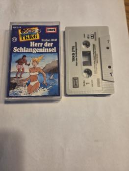 TKKG Folge 73 Herr der Schlangeninsel Grau mit Schwarzen Druck 490374 Europa(Großes Fenster)