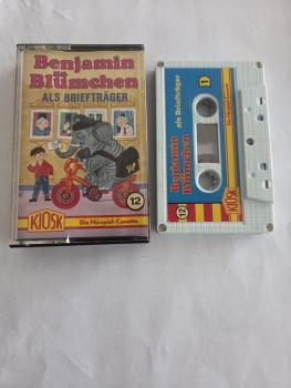 Benjamin Blümchen Folge 12 als Briefträger 5-fach Silber geschraubt Weiß mit Blauen Cover 4.27512 CD Kiosk(Innencover minimal beschrieben)