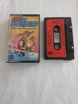 Bibi Blocksberg als Prinzessin 5-fach Schwarz geschraubt Schwarz mit Roten Aufkleber 31649-7 Sonocord(Label der MC minimal beschädigt)