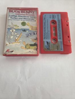 Bugs Bunny Folge 7 Lustige Abenteuer beim Surfen und Wasserski Rot mit Schwarzen Druck 495079-211 Maritim(MC Label Seite 1 bemalt)