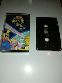MASK Folge 1 Der tödliche Meteor 4-fach Silber geschraubt Schwarz mit Weißen Druck 7047 Polyband