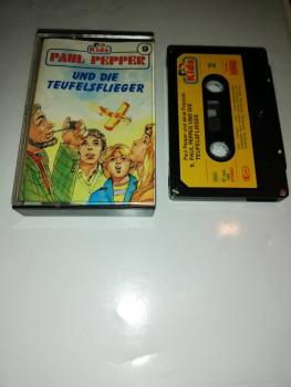 Paul Pepper Folge 9 und die Teufelsflieger 5-fach Silber geschraubt Schwarz mit Gelben Aufkleber 109