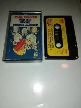 Paul Pepper Folge 6 und die sechs Dunkelmänner 5-fach Silber geschraubt Schwarz mit Gelben Aufkleber 106 Bellaphon