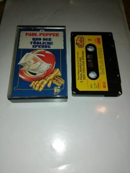 Paul Pepper Folge 3 und der tödliche Sprung 5-fach Silber geschraubt Schwarz mit Gelben Aufkleber 103 Bellaphon