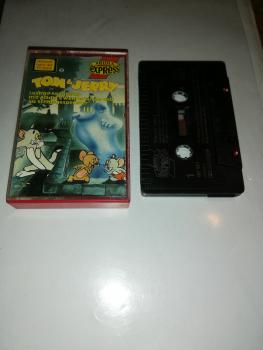 Tom & Jerry Folge 2 Lustige Abenteuer mit Aladin`s Wunderlampe und als Schloßgespenster Schwarz mit Weißen Druck 497621-215 Ariola Express