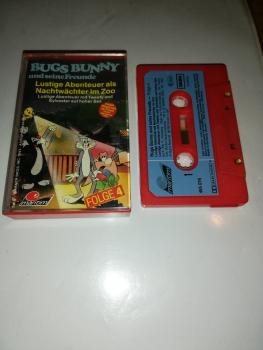 Bugs Bunny Folge 4 Lustige Abenteuer als Nachtwächter im Zoo Rot mit Blauen Aufkleber 495076-211