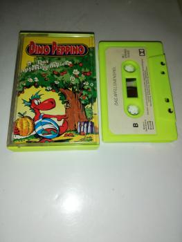 Dino Peppino Das Apfelsinenspiel Gelb mit Weißen Aufkleber MJ10602