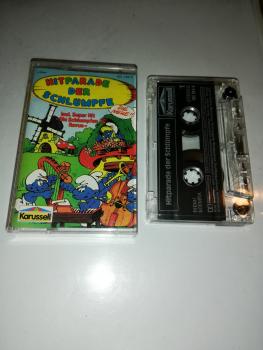 Hitparade der Schlümpfe Transparent mit Weißen Druck 551184-4 Karussell