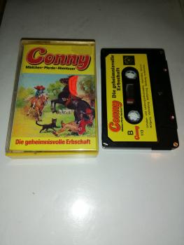 Conny Die geheimnisvolle Erbschaft 5-fach Silber geschraubt Schwarz mit Gelben Aufkleber C113 Tonstudio Braun