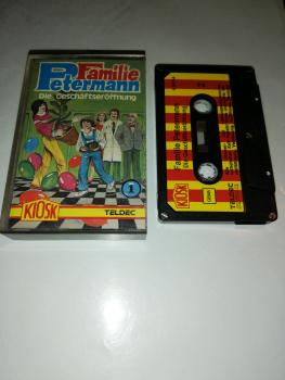 Familie Petermann Folge 1 Die Geschäftseröffnung 5-fach Silber geschraubt Schwarz mit Rot-Gelben Aufkleber 4.24754 CD Teldec