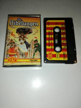 Die Nibelungen Folge 4 Der Kampf der Könige 4-fach Silber geschraubt  Schwarz mit Rot-Gelben Aufkleber 4.24763 CD Teldec