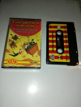 Fünf Wochen im Ballon 4-fach Silber geschraubt Schwarz mit Rot-Gelben Aufkleber 4.24416 CD Teldec