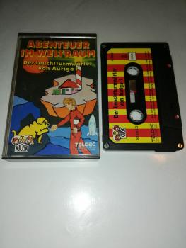 Abenteuer im Weltraum Der Leuchtturmwärter von Auriga 4-fach Silber geschraubt Schwarz mit Rot-Gelben Aufkleber 4.23931 CD Teldec