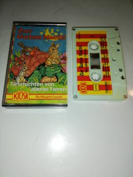 Zur Guten Nacht Folge 1 Geschichten von allerlei Tieren 5-fach Silber geschraubt Weiß mit Rot-Gelben Aufkleber 4.25378 CD Teldec