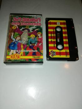 Jim Salabim Der Zauberer Folge 2 Die Zauberschule 4-fach Silber geschraubt Schwarz mit Rot-Gelben Aufkleber 4.24426 CD Teldec(Cover leicht defekt)